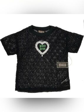 Wicked Witch Gem Lace Shirt Top Forever 21 Limited Edition Movie Blouse Small